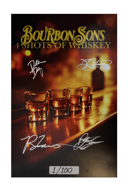 '4 Shots of Whiskey' 11x17 Poster (Signed)