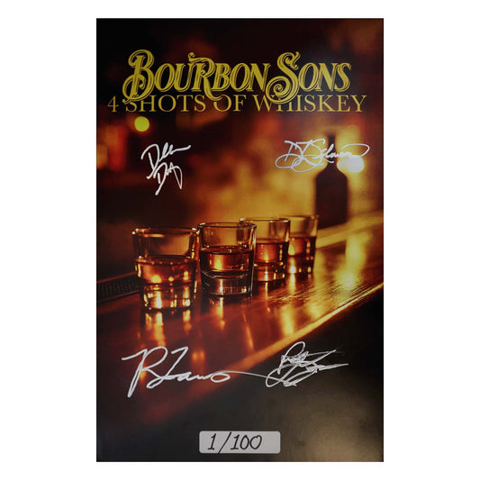 '4 Shots of Whiskey' 11x17 SIGNED Poster